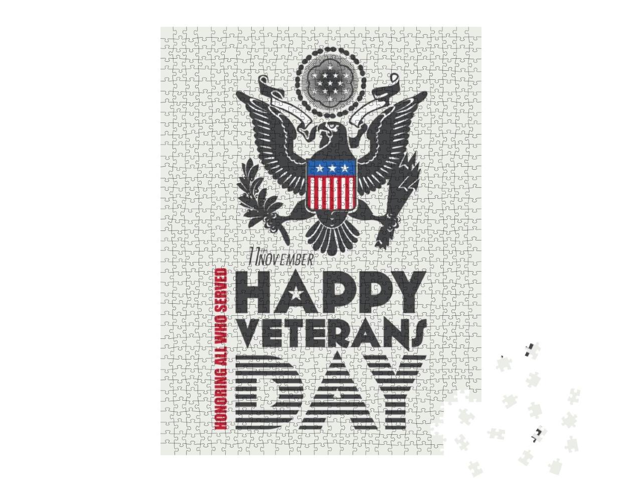 Veterans Day Poster... Jigsaw Puzzle with 1000 pieces