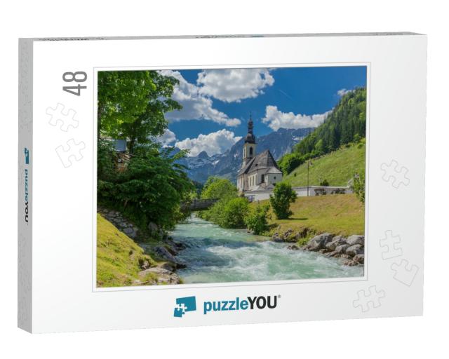Beautiful Exploration Tour Along the Berchtesgaden Alpine... Jigsaw Puzzle with 48 pieces