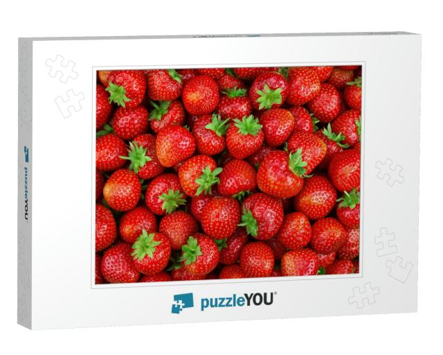 Strawberries Background. Strawberry. Red Background... Jigsaw Puzzle