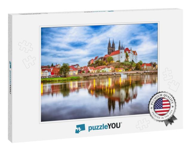 Awesome View on Albrechtsburg Castle & Cathedral on the R... Jigsaw Puzzle
