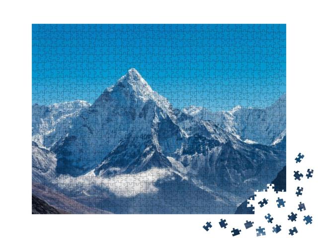 Snowy Mountains of the Himalayas... Jigsaw Puzzle with 1000 pieces