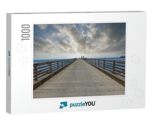 Scorpion Anchorage Pier At Santa Cruz Island in Channel I... Jigsaw Puzzle with 1000 pieces