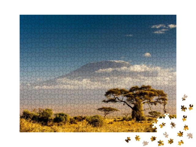 View of Mt Kilimanjaro in the Afternoon... Jigsaw Puzzle with 1000 pieces