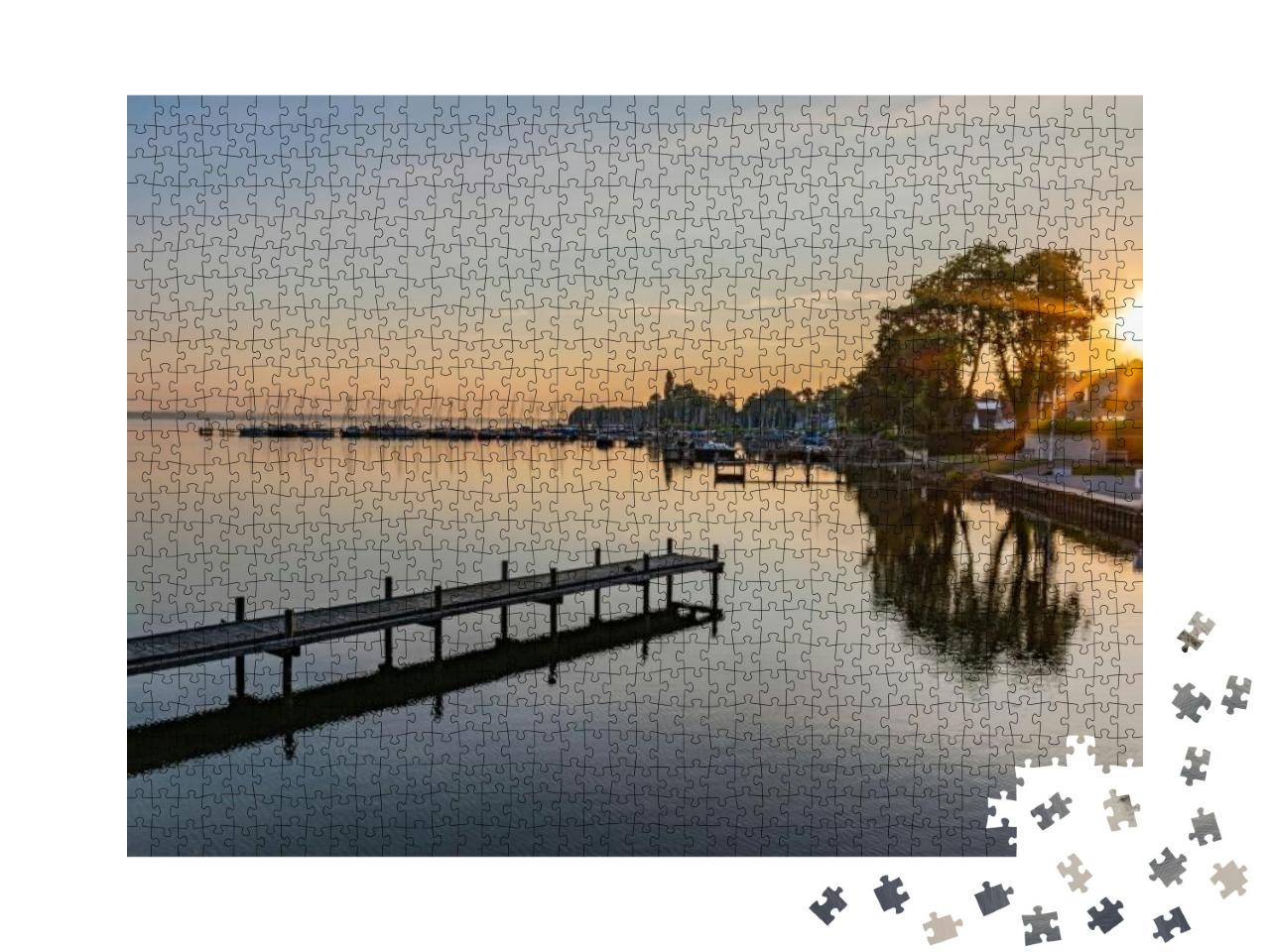 At the Steinhuder Sea in the Morning... Jigsaw Puzzle with 1000 pieces