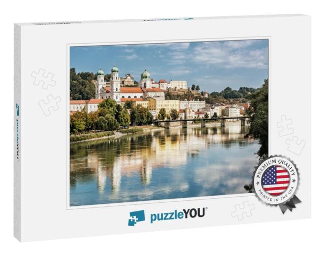 Passau City with Saint Stephens Cathedral, Lower Bavaria... Jigsaw Puzzle