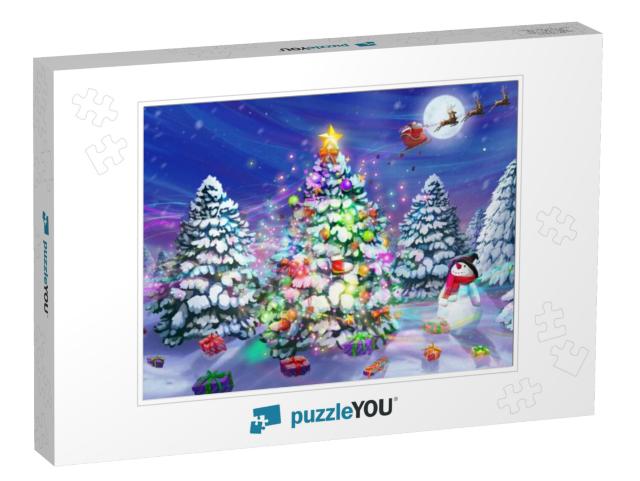 Merry Christmas & Happy New Year! the Christmas Tree Lege... Jigsaw Puzzle