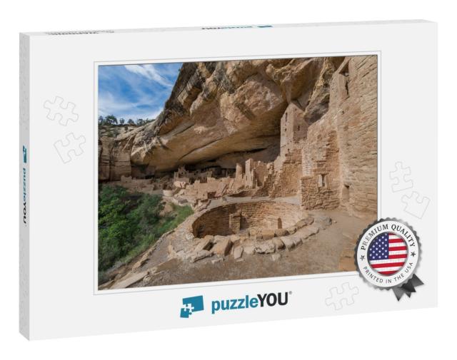 Cliff Palace At Mesa Verde National Park in Mesa Verde, C... Jigsaw Puzzle