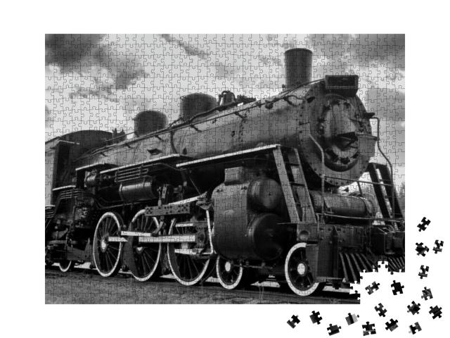 Old Steam Engine Locomotive... Jigsaw Puzzle with 1000 pieces
