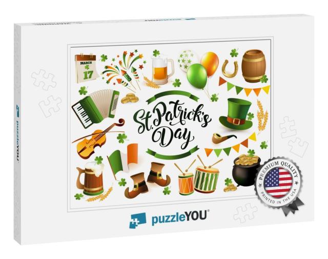 Happy Saint Patrick's Day Traditional Collection... Jigsaw Puzzle