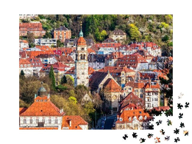 View of Stuttgart, Germany, from Viewpoint Karlshoehe wit... Jigsaw Puzzle with 1000 pieces