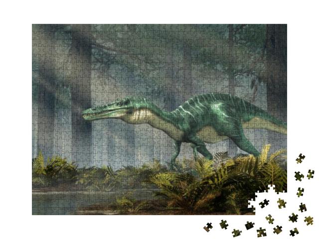 Suchomimus Was a Large Carnivorous Spinosaurid Theropod D... Jigsaw Puzzle with 1000 pieces