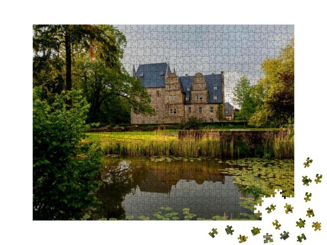 The Castle Schelenburg Near Schledehausen in the District... Jigsaw Puzzle with 1000 pieces