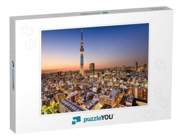 Tokyo, Japan Cityscape with the Skytree... Jigsaw Puzzle