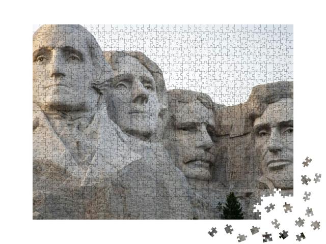 Mount Rushmore National Memorial in the State of South Da... Jigsaw Puzzle with 1000 pieces