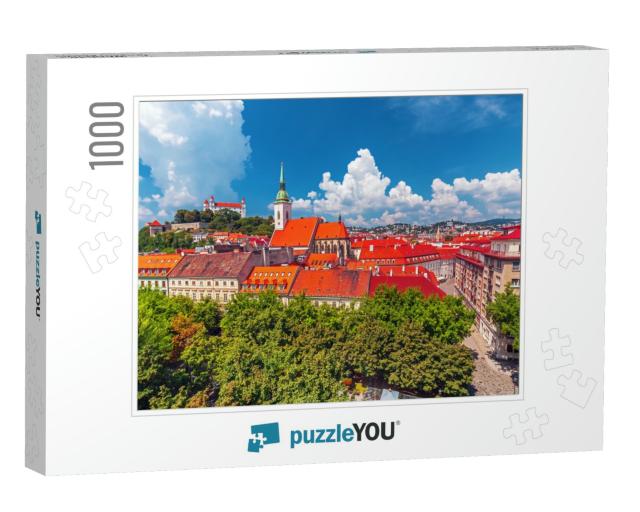Bratislava Castle, Saint Martins Cathedral & the Old Town... Jigsaw Puzzle with 1000 pieces