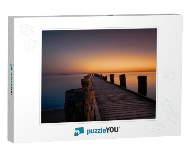 Sunset At Foehr - North Sea Germany... Jigsaw Puzzle