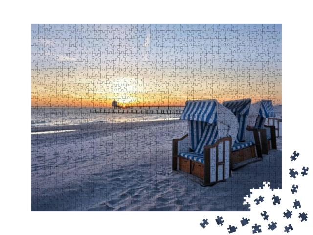 Beach of the Baltic Sea Resort Zingst... Jigsaw Puzzle with 1000 pieces
