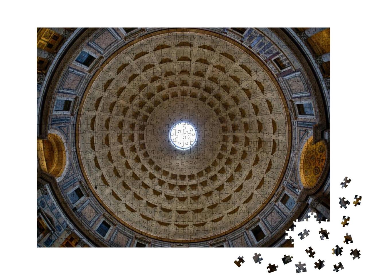 Pantheon Ceiling in Rome... Jigsaw Puzzle with 1000 pieces