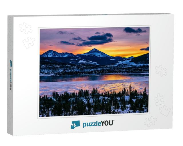 Sunrise in Breckenridge, Colorado... Jigsaw Puzzle