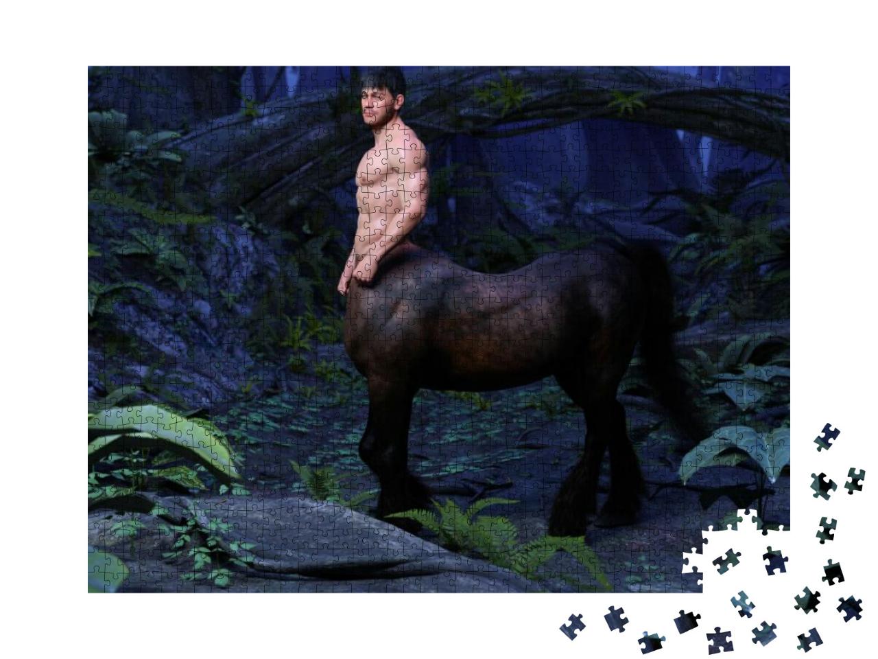 3D Rendering a Portrait of the Male Centaur... Jigsaw Puzzle with 1000 pieces