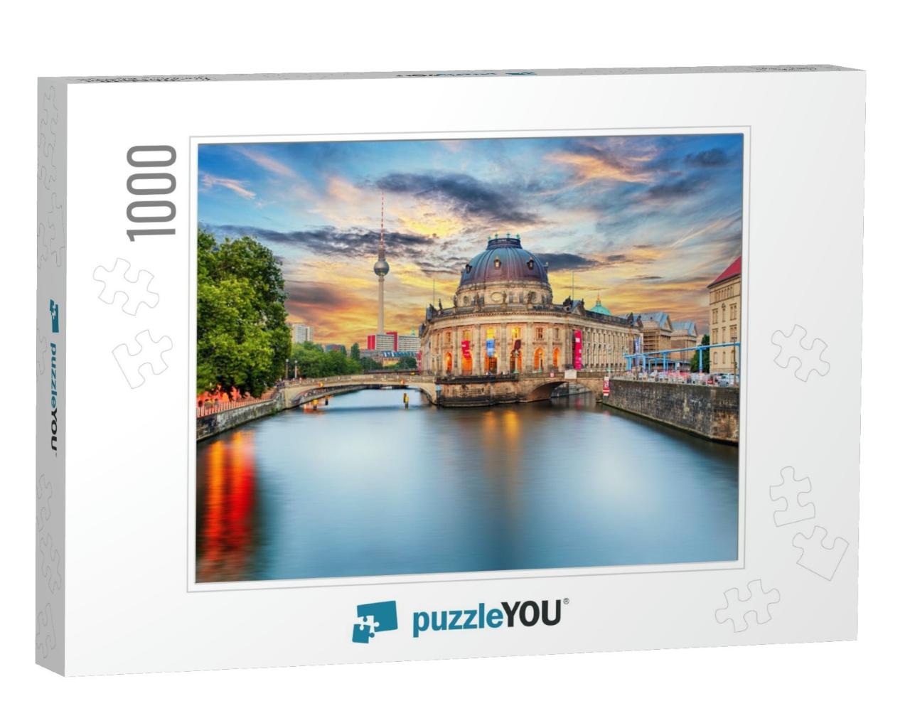 Museum Island on Spree River & Alexanderplatz Tv Tower in... Jigsaw Puzzle with 1000 pieces