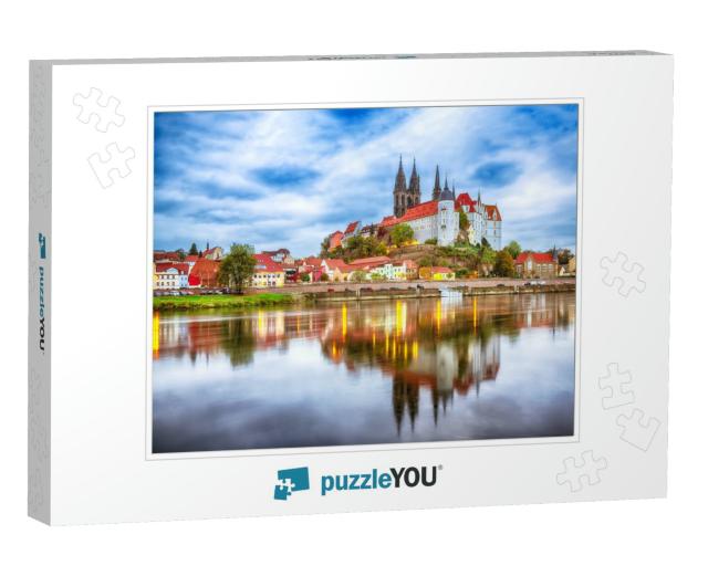 Awesome View on Albrechtsburg Castle & Cathedral on the R... Jigsaw Puzzle
