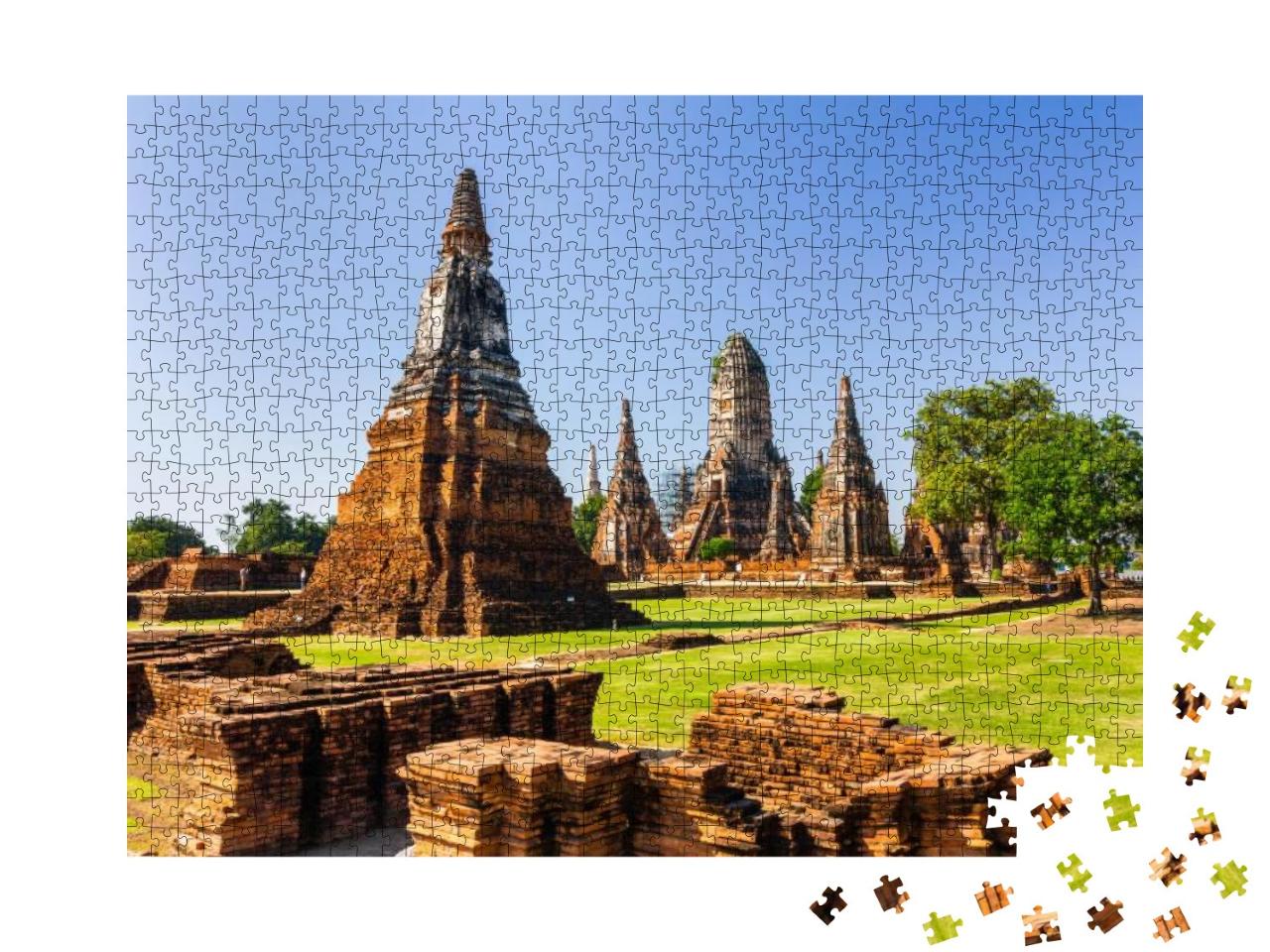 Sukhothai Wat Mahathat Buddha Statues At Wat Mahathat Anc... Jigsaw Puzzle with 1000 pieces