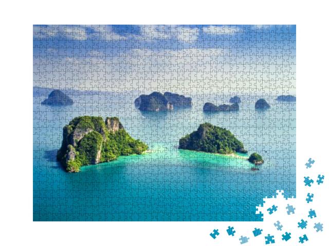 Surrounding Islands of Koh Yao Noi, Phuket, Thailand Gree... Jigsaw Puzzle with 1000 pieces
