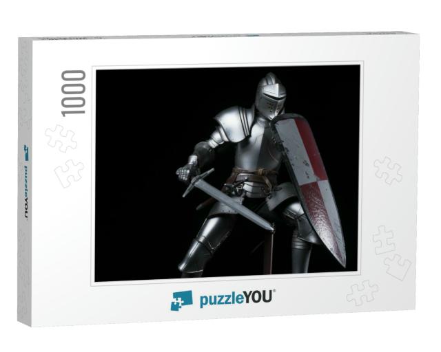 Knight with Sword & Red & White Shield... Jigsaw Puzzle with 1000 pieces