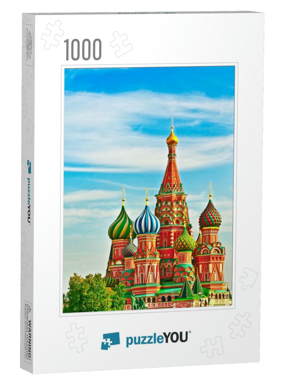 St Basils Cathedral on Red Square in Moscow... Jigsaw Puzzle with 1000 pieces