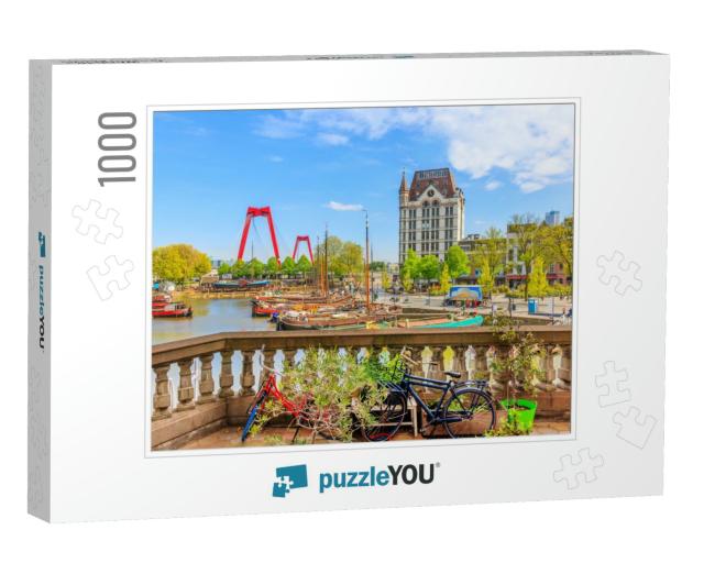 View of Oude Haven in Rotterdam from a Balcony... Jigsaw Puzzle with 1000 pieces