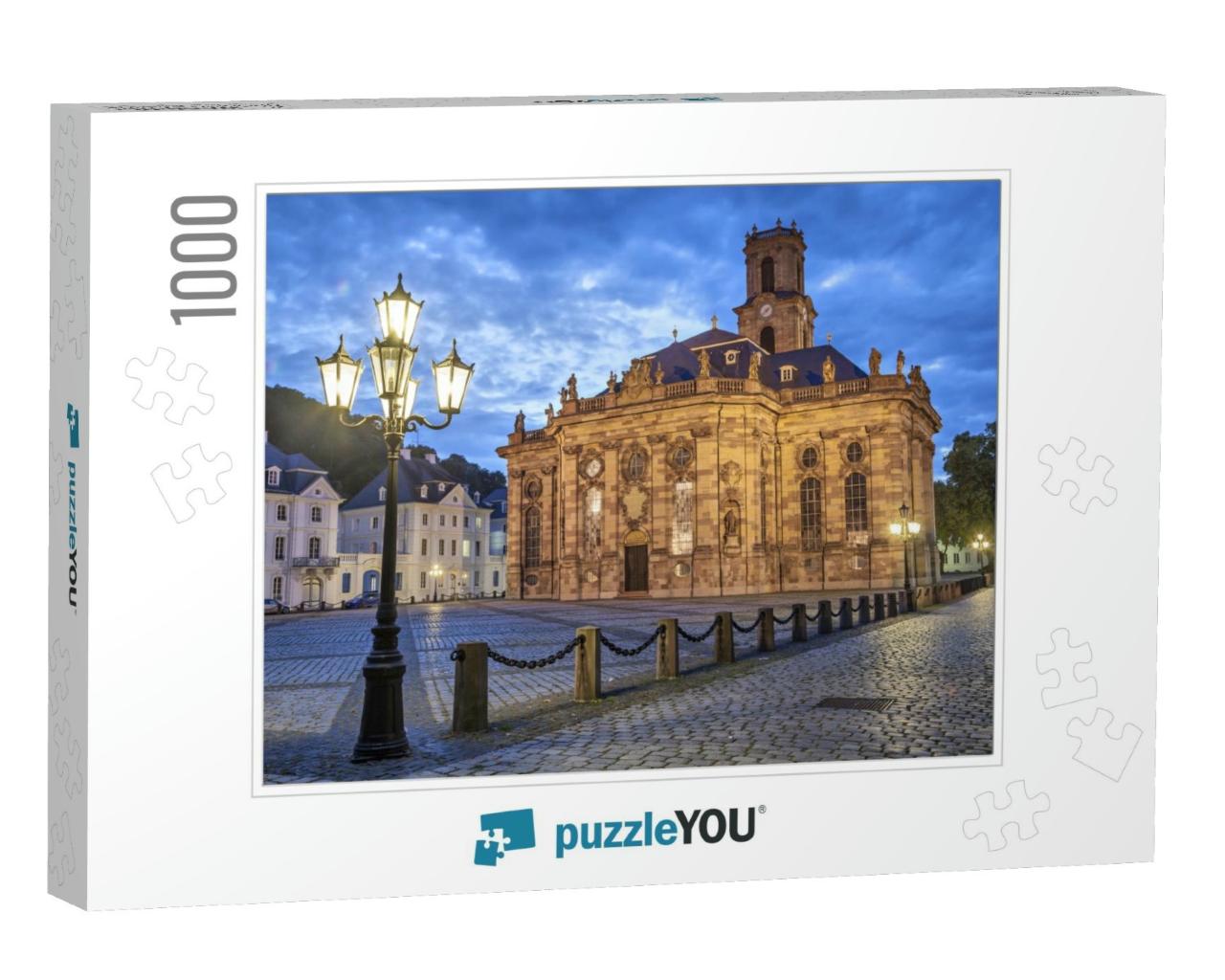 Ludwigskirche - a Protestant Baroque Style Church in Saar... Jigsaw Puzzle with 1000 pieces