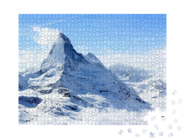 View of the Matterhorn from the Rothorn Summit Station. S... Jigsaw Puzzle with 1000 pieces