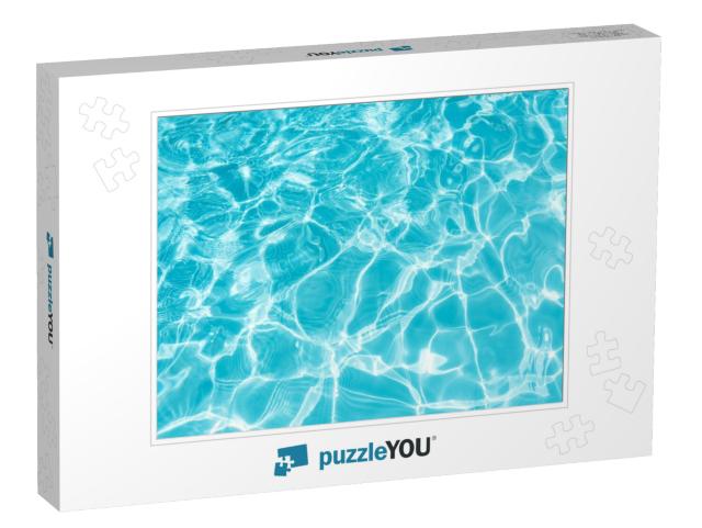 Ripple Water in Swimming Pool with Sun Reflection... Jigsaw Puzzle