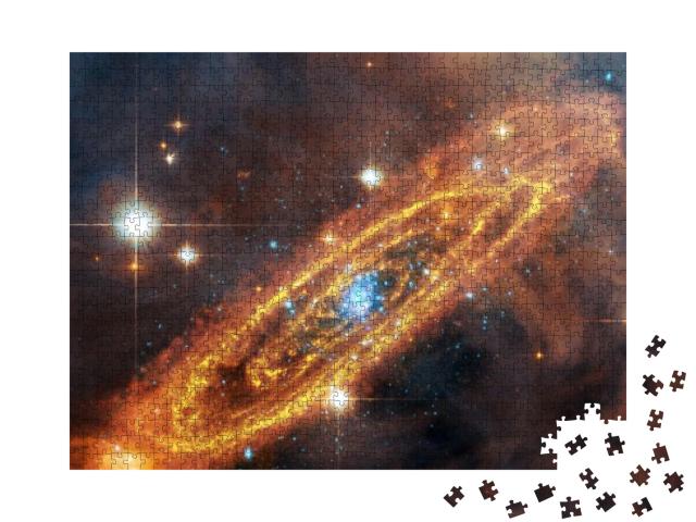 Universe Filled with Stars, Nebula & Galaxy. Elements of... Jigsaw Puzzle with 1000 pieces