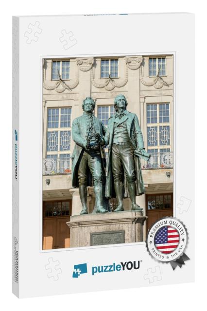 Monument to Goethe & Schiller Before the National-Theater... Jigsaw Puzzle
