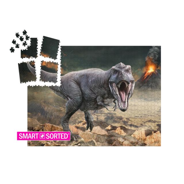 Tyrannosaurus Rex Scene 3D Illustration... | SMART SORTED® | Jigsaw Puzzle with 1000 pieces