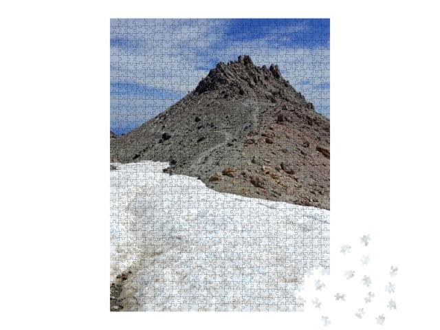 Lassen Peak in Lassen Volcanic National Park, Located on... Jigsaw Puzzle with 1000 pieces