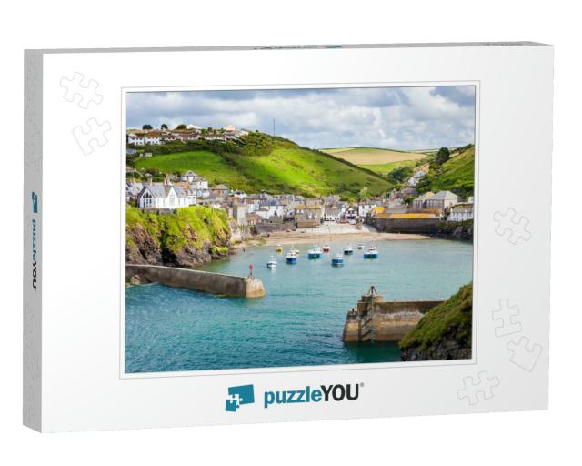 Fishing Village of Port Isaac, on the North Cornwall Coas... Jigsaw Puzzle