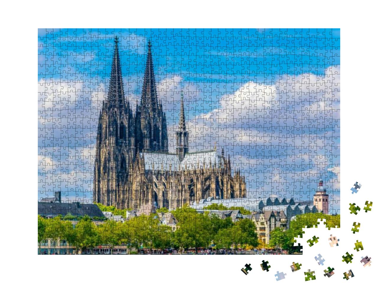 Detail of the Cathedral in Cologne, Germany... Jigsaw Puzzle with 1000 pieces