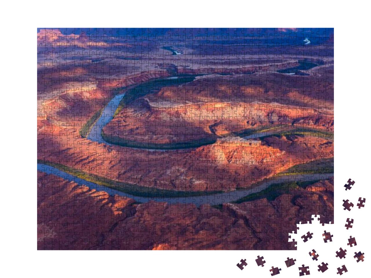 Green River in Canyonlands National Park of Utah State in... Jigsaw Puzzle with 1000 pieces