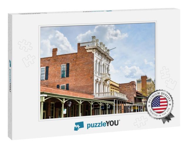 Colonial Architecture in Old Sacramento Historic District... Jigsaw Puzzle