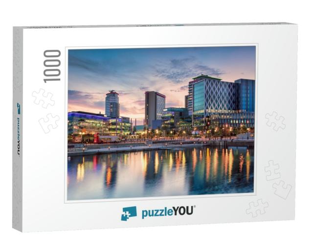 Media City At Salford Quays... Jigsaw Puzzle with 1000 pieces