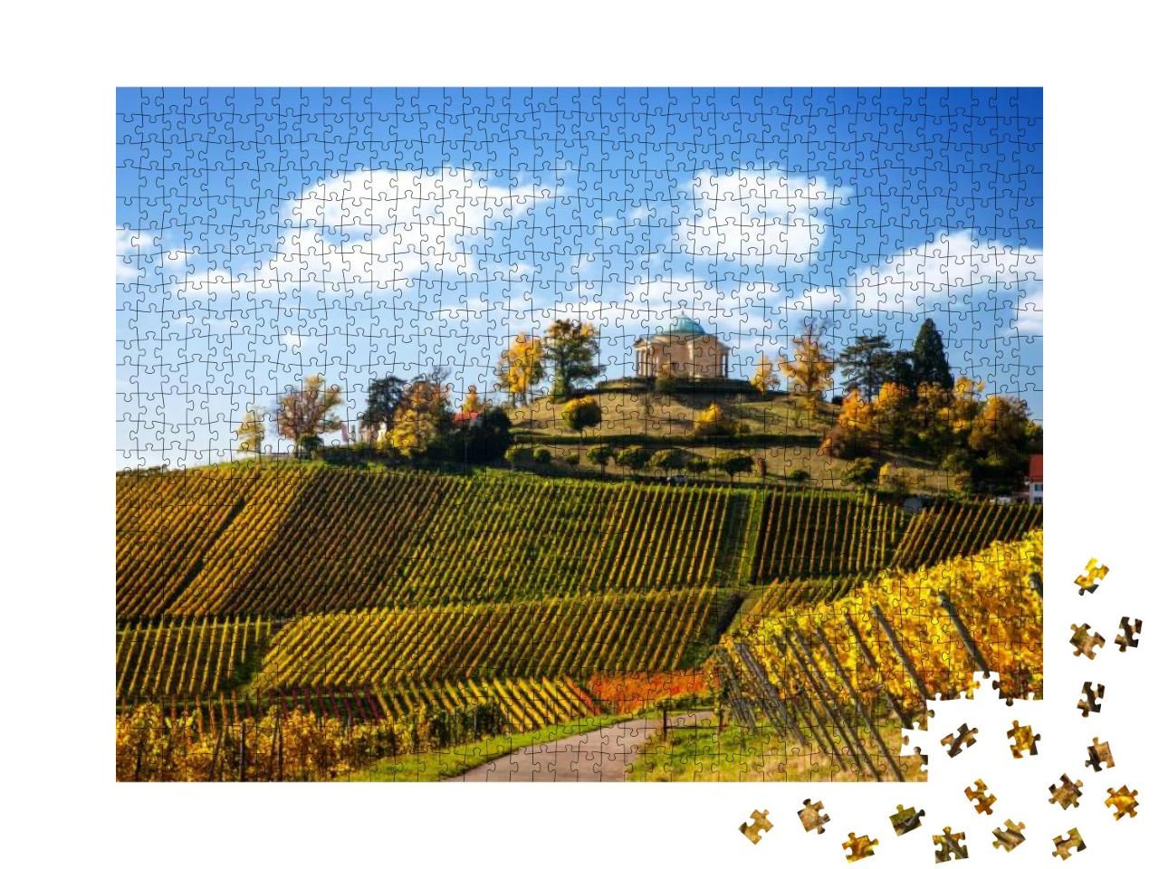 Germany Stuttgart View of Mausoleum Rotenberg in the Vine... Jigsaw Puzzle with 1000 pieces