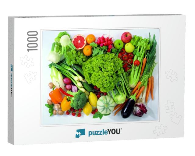 Plate with the Most Healthy & Wholesome Food... Jigsaw Puzzle with 1000 pieces