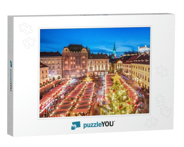 Main Square & Christmas Market in Historical Center of Br... Jigsaw Puzzle