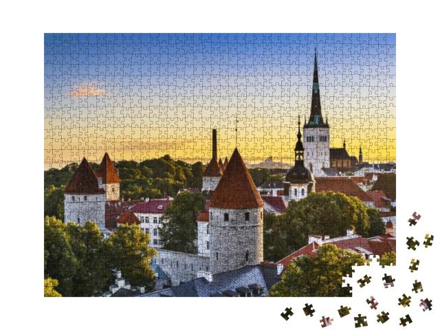 Tallinn, Estonia Old City View... Jigsaw Puzzle with 1000 pieces