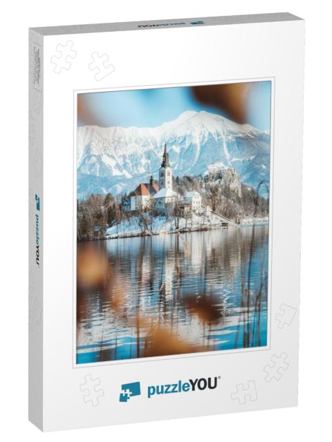 Beautiful View of Famous Bled Island Blejski Otok At Scen... Jigsaw Puzzle