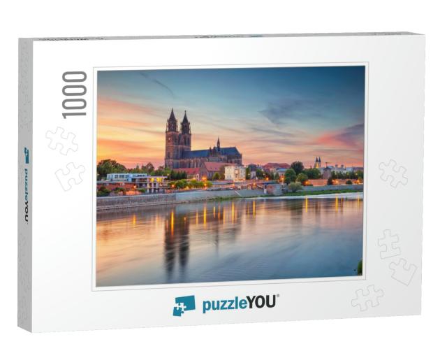 Magdeburg, Germany. Cityscape Image of Magdeburg, Germany... Jigsaw Puzzle with 1000 pieces