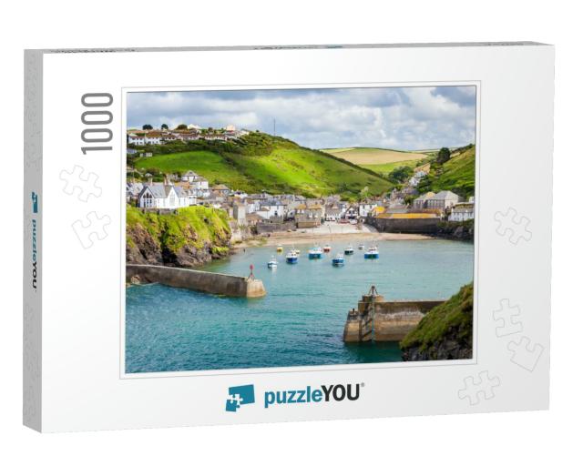 Fishing Village of Port Isaac, on the North Cornwall Coas... Jigsaw Puzzle with 1000 pieces